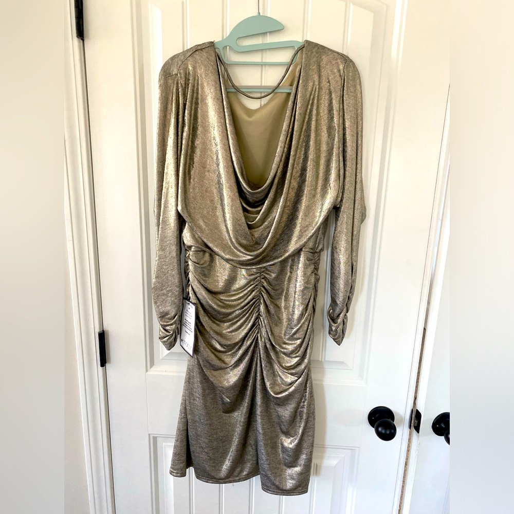 Vince camuto Silver/gold sparkle evening dress size 10